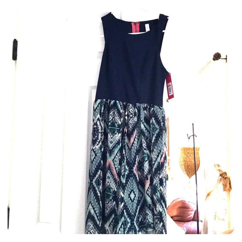 Navy Flowy dress
